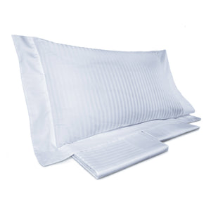 Set Lenzuola Matrimoniali Sopra Sotto e Federe Tinta Unita Mitera Rubino Azzurro Chiaro