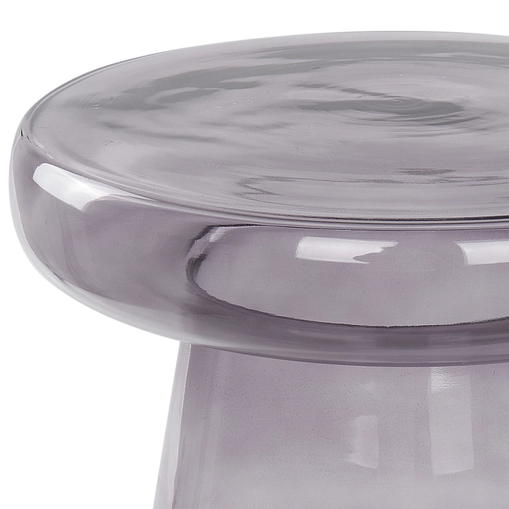 Set di 2 Tavoli da caffè in vetro trasparente grigio moderno di forma ovale design moderno contemporaneo