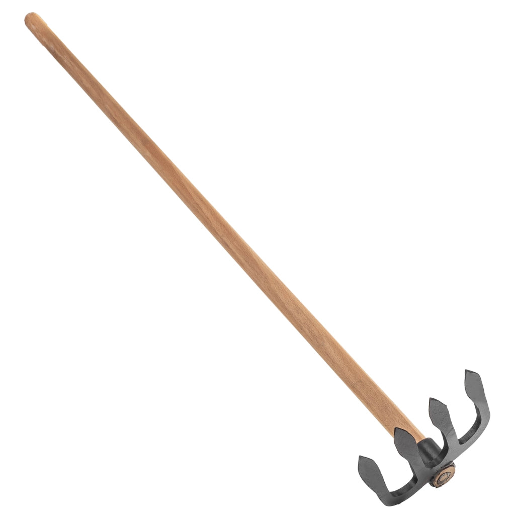 Zappa da giardino forgiata KADAX da 17 cm per diserbo con manico in acciaio di alta qualità