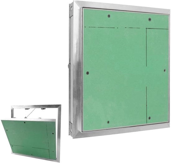 Chiusura ispezione per cornice in alluminio 300 x 300 mm per parete e soffitto - porta ispezione per gesso per costruzione asciutta e ambienti umidi