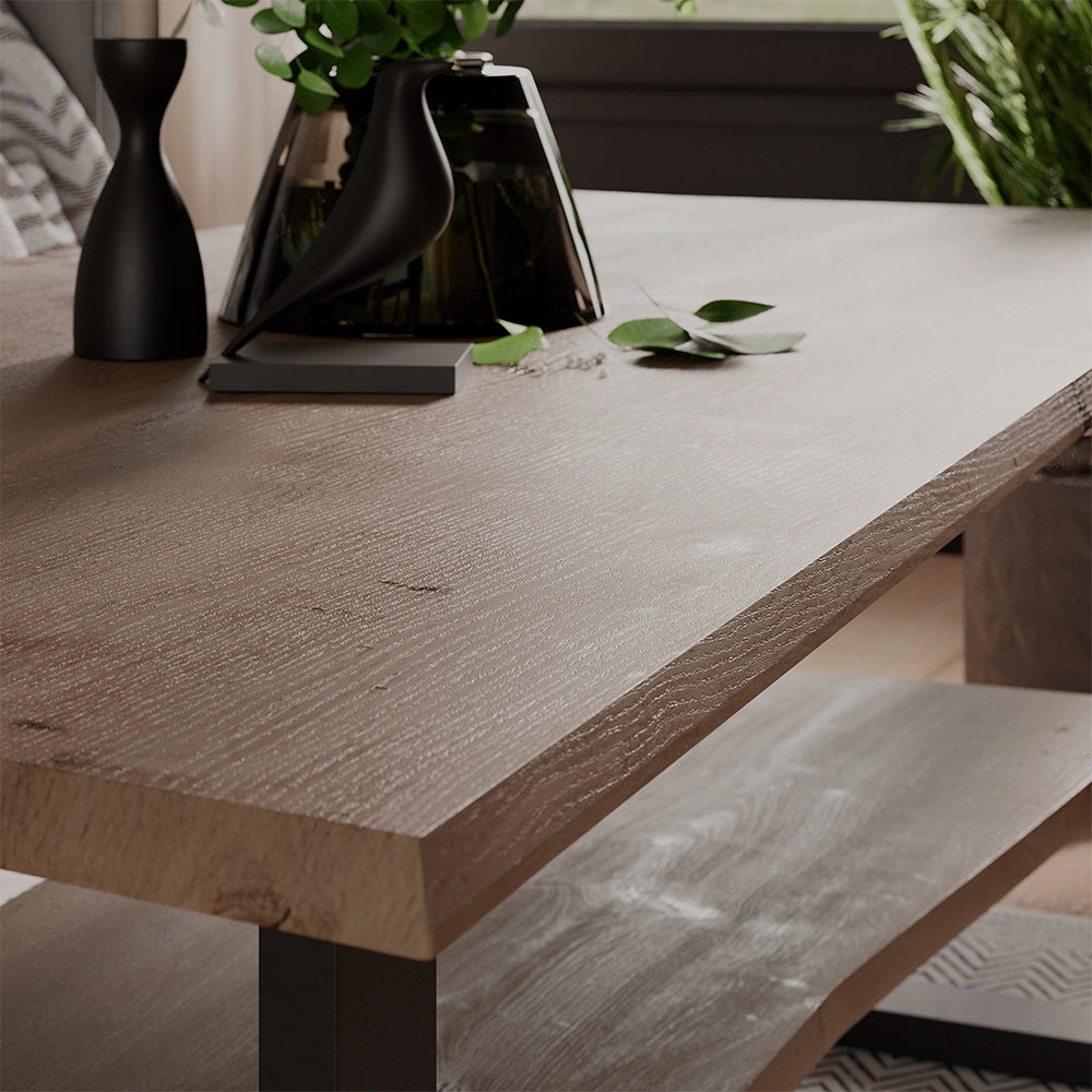 Vicco Tavolino da salotto Artigiano 120 x 60 cm , con spazio di archiviazione