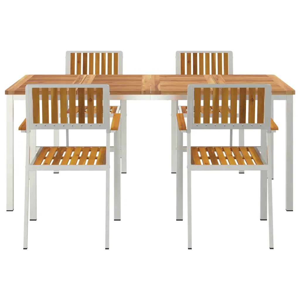 Set da pranzo per esterni 5 pcs Legno di Acacia Massello 3334793