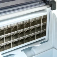 Macchina Ghiaccio 20kg in 24 Ore, 24 Cubetti in 14-18 Minuti con Dimensione Regolabile, Serbatoio 3.2L e Sistema Autopulente, Argento