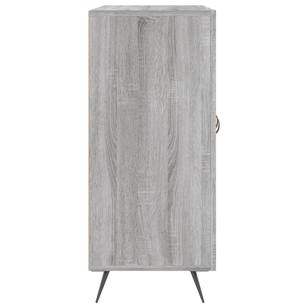 Credenza | Madia | Buffet da pranzo | Armadio da pranzo Grigio Sonoma 90x34x80 cm in Legno Multistrato