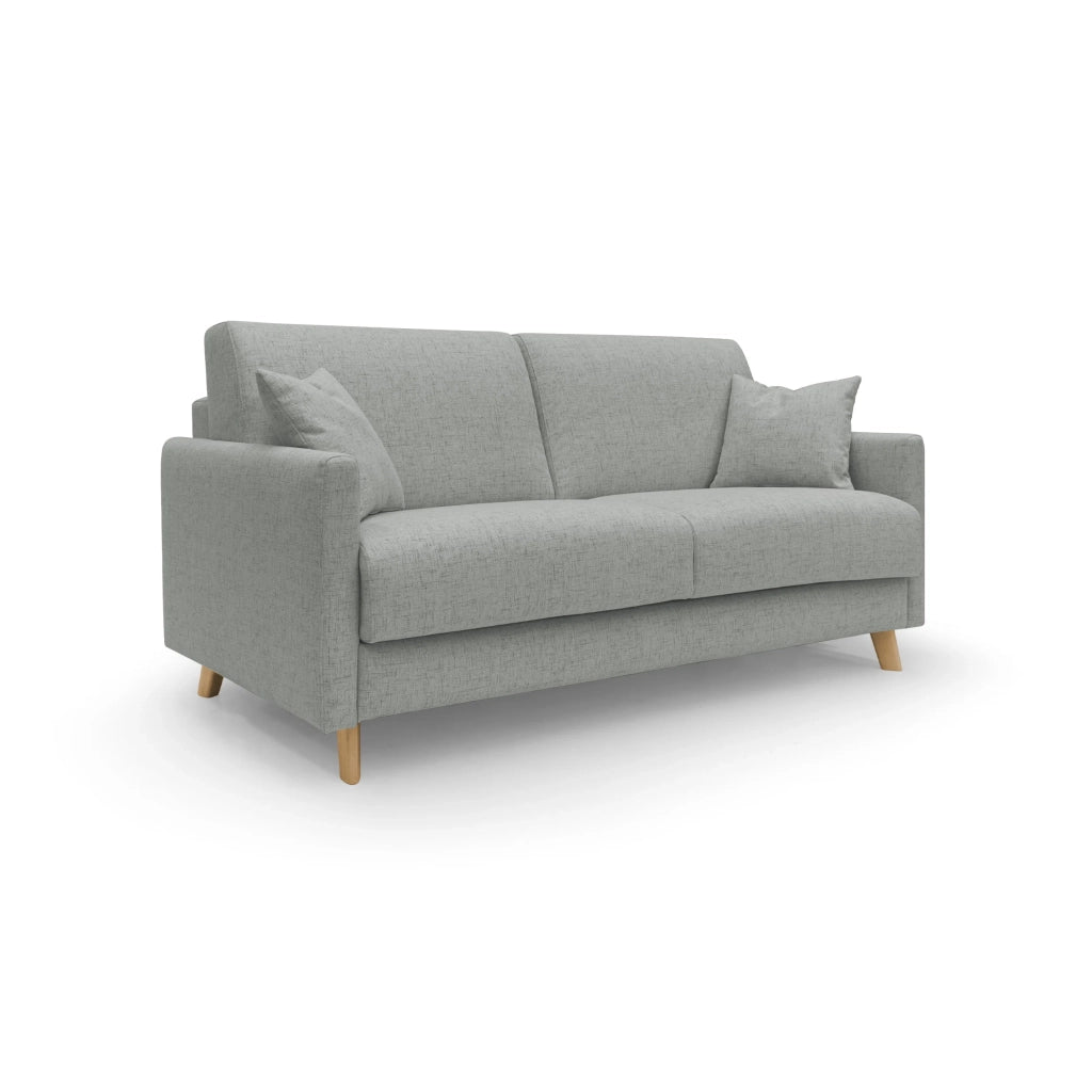 Edgar Divano letto matrimoniale in tessuto felis impermeabile T03 200 cm (mat. 160x197) grigio chiaro