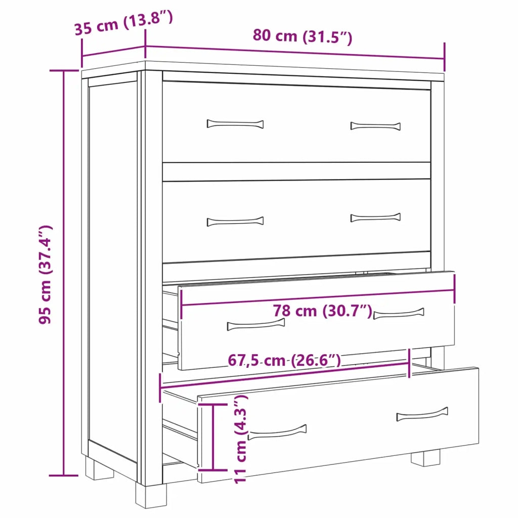 Armadietto con cassetto Marrone Legno multistrato CFW5725796