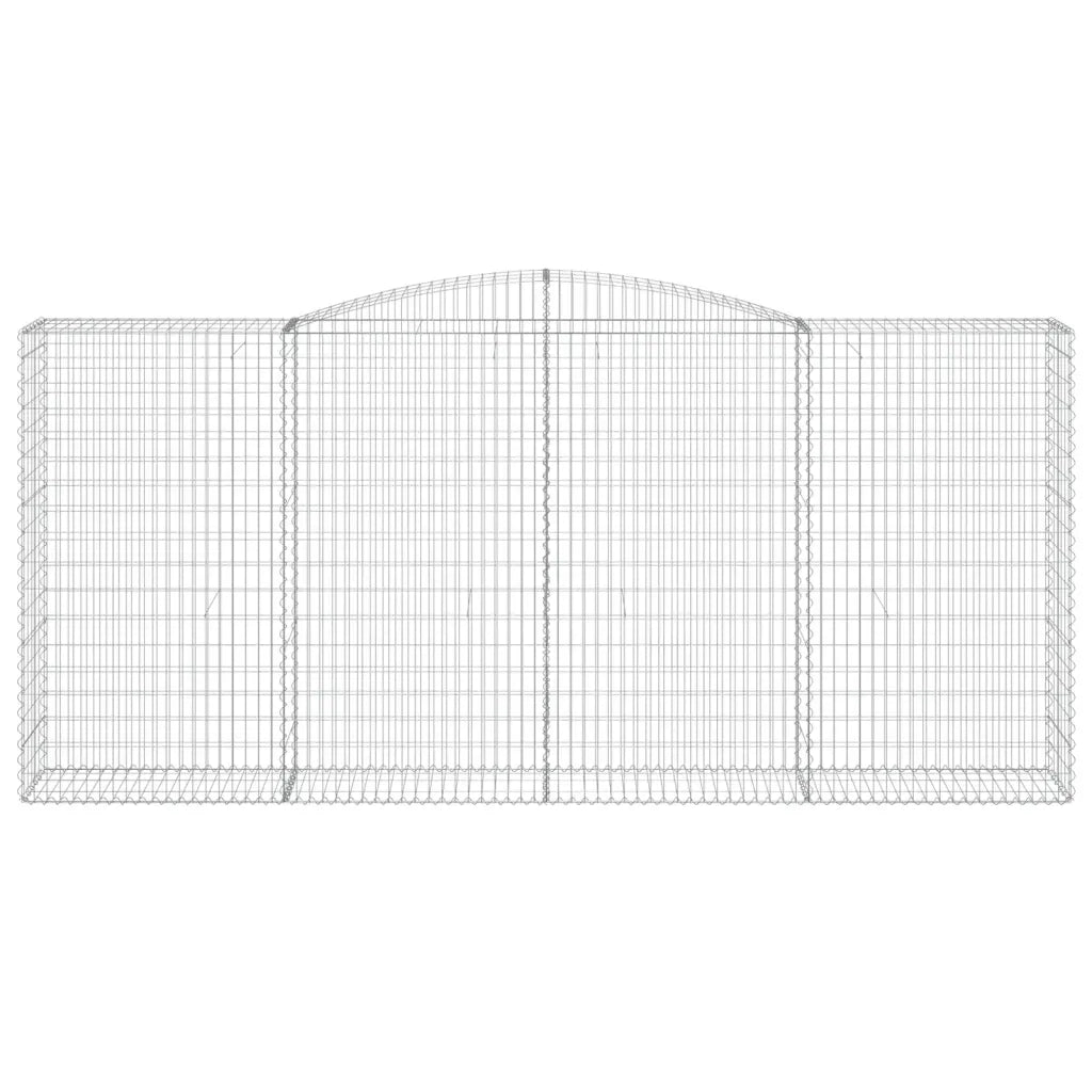 Cesti Gabbioni ad Arco 4 pz 400x50x180/200 cm Ferro Zincato 3147050