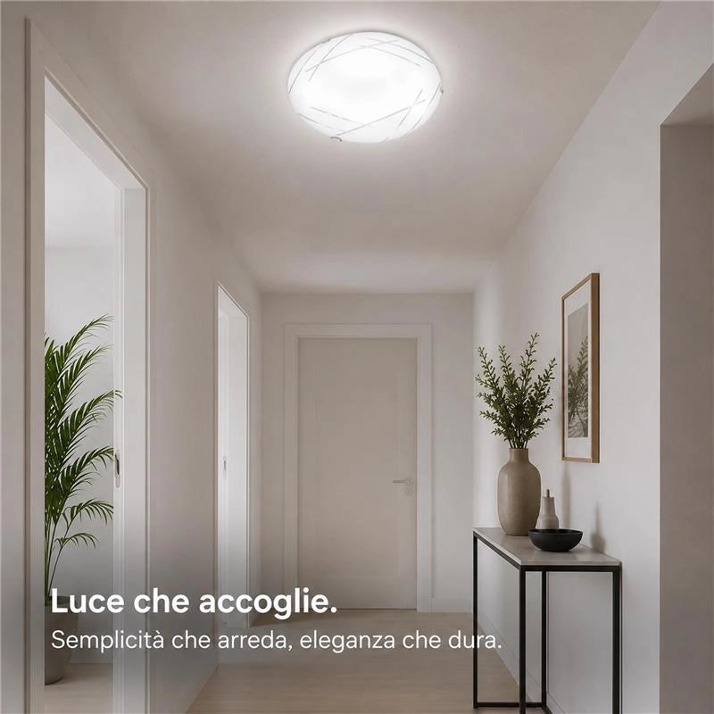 LETIZIA LAMPADA PLAFONIERA 1 LAMPADINA E27 30 CM TAGLI