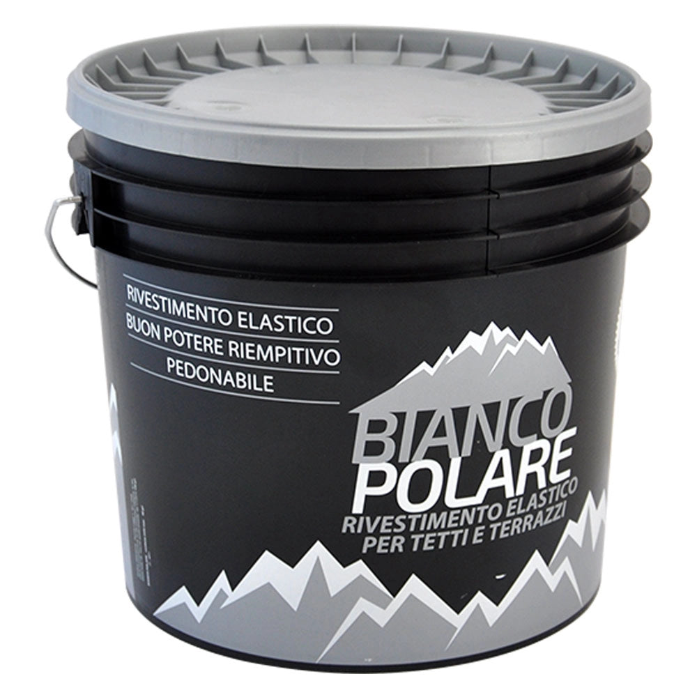 VERNICE ACRILICA PER TETTI kg. 20 - colore grigia  - BIANCO POLARE