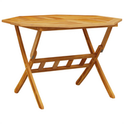 Tavolo da Giardino-Tavolo da esterno Pieghevole ?110x75cm Legno Massello d'Acacia