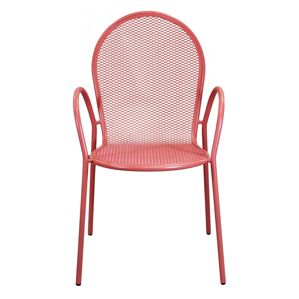 Poltrona da Giardino Impilabile in Acciaio cm 51x61x90 - JOEL