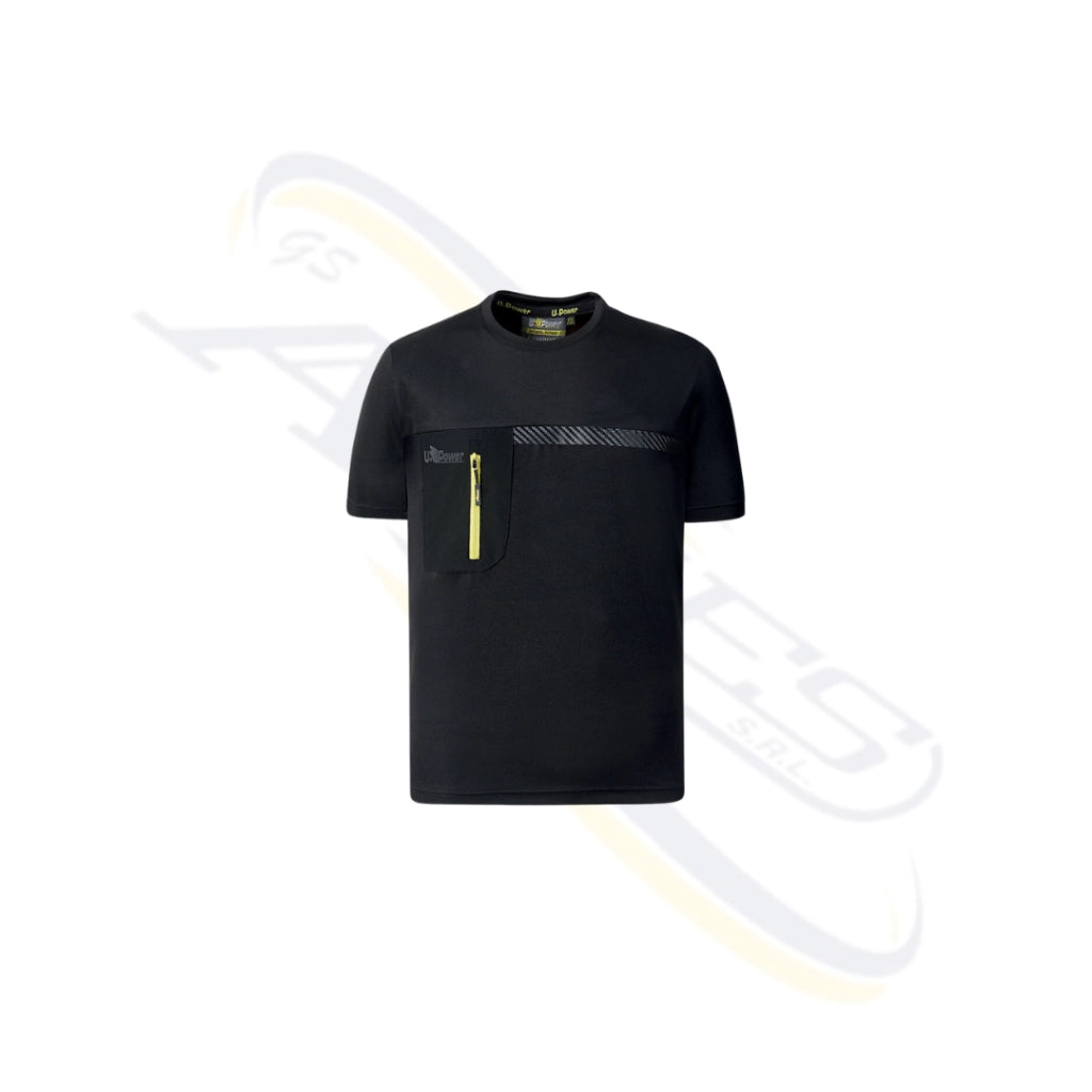 T-SHIRT U-POWER "CHRISTAL" Colore: Black carbon, Taglia: 3XL