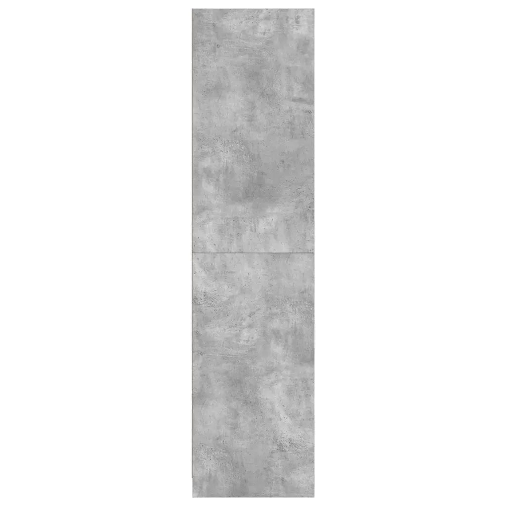 Armadio Cassetti Grigio Cemento 50x50x200 cm Legno Multistrato CFW8107061