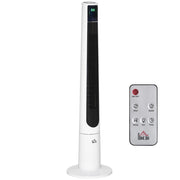 Ventilatore a colonna silenzioso 50W ¨C ZephMum ¨C 3 velocit¨¤ telecomando oscillante 40¡ã timer LED bianco