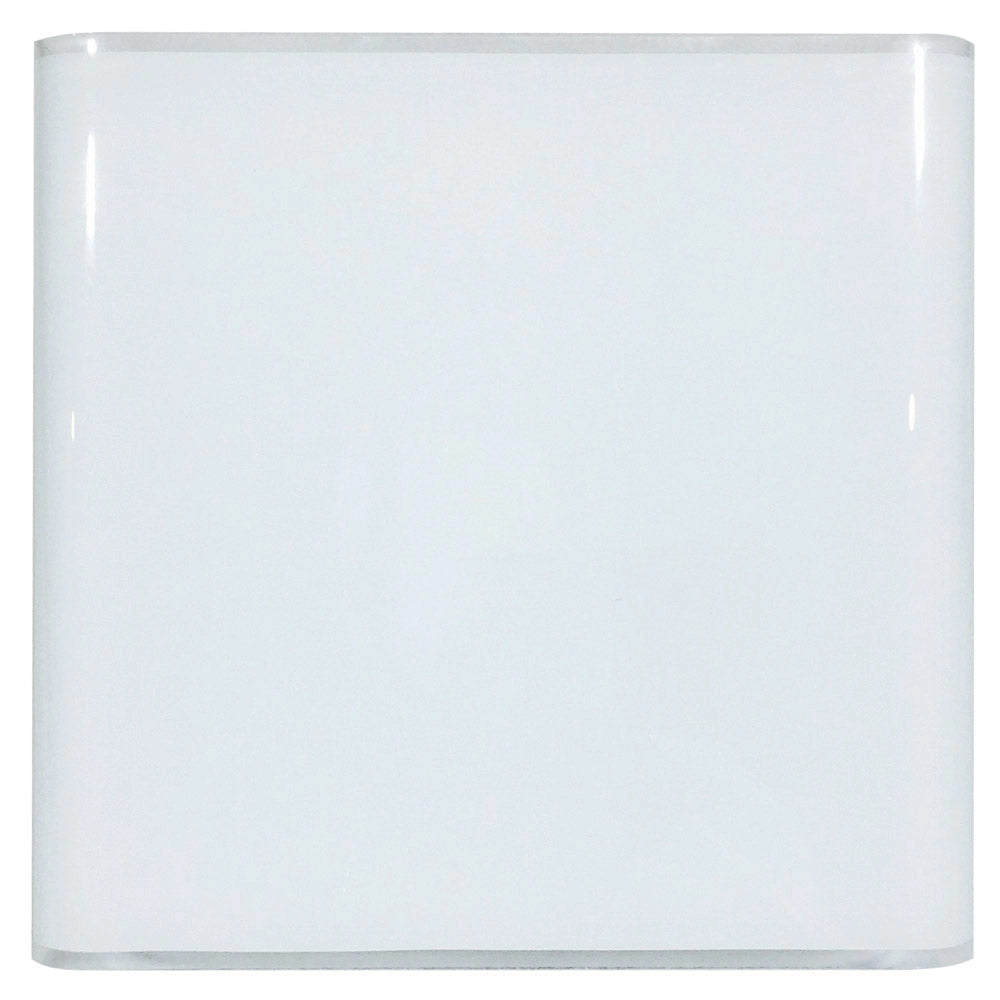 Plafoniera 1xE27 Montatura Bianca Vetro Lastra Bianco E-Energy Altea