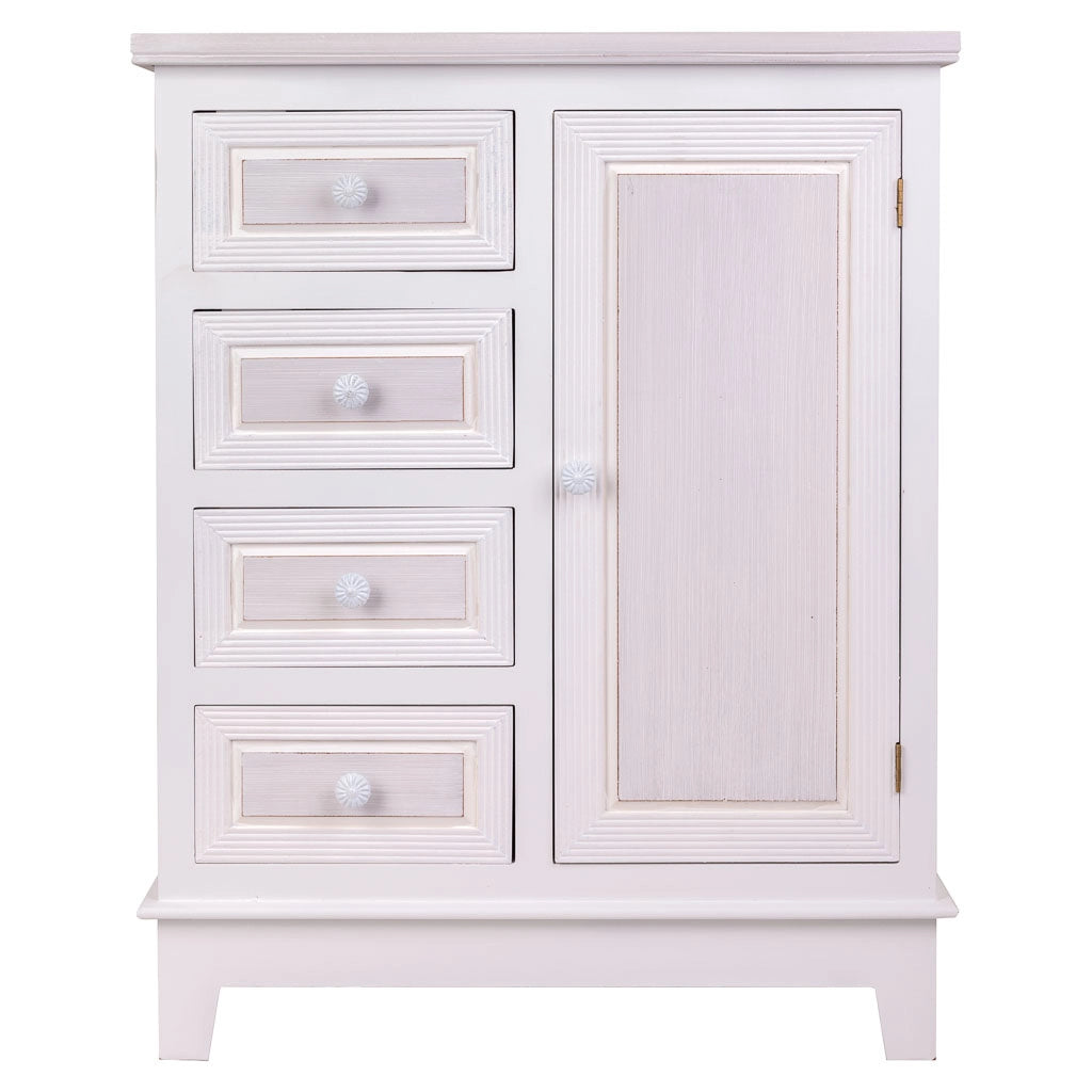 Mobile da ingresso in legno bianco 66x32x84 h