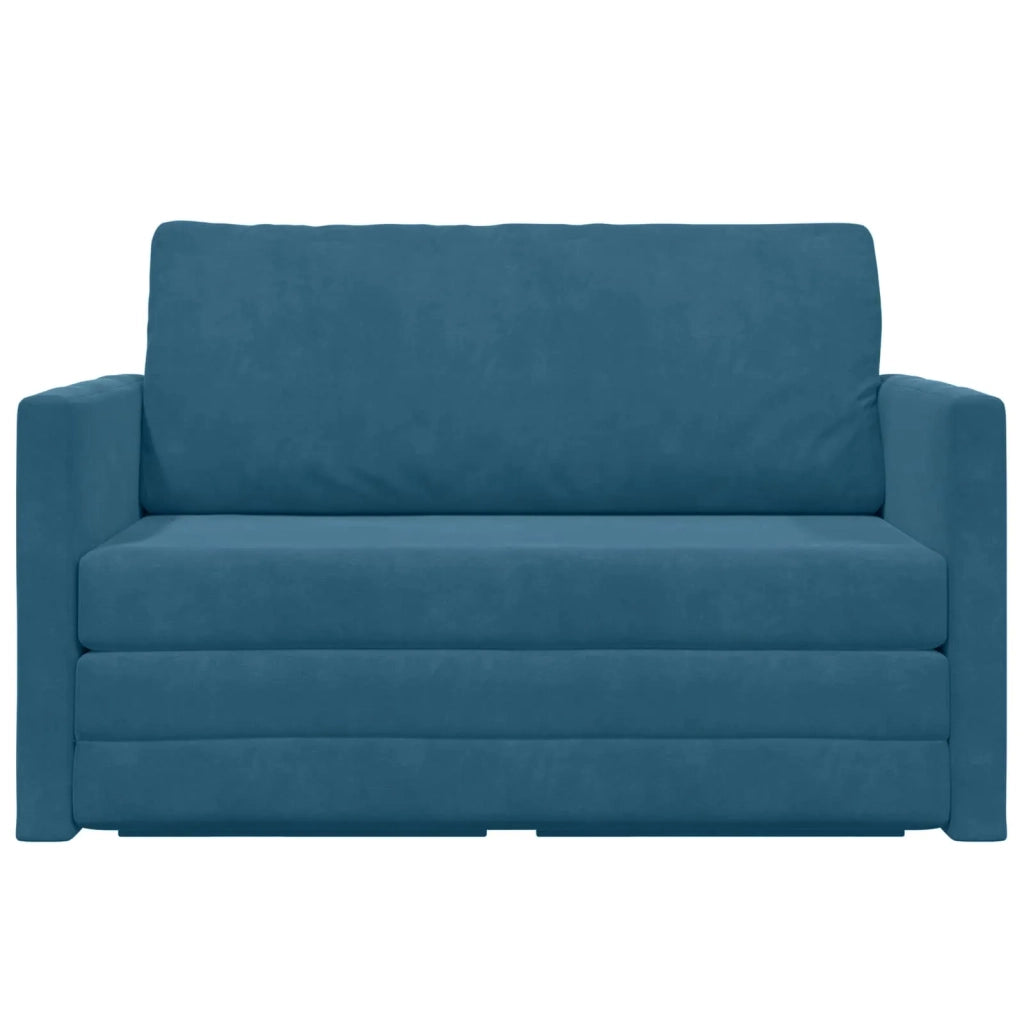 Divano letto Blu 124 x 71 x 78 cm Velluto 4106701