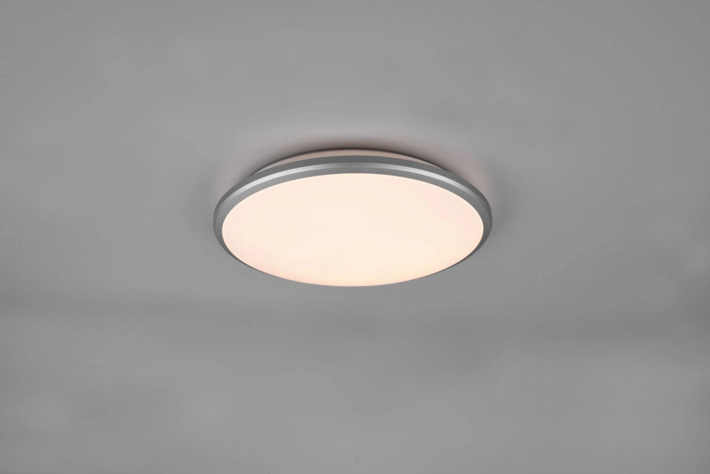 LIMBUS PLAFONIERA LED 20,5W 2300lm, 3000K BORDO ALLUMINIO CON DIMMERAZIONE CON INTERRUTTORE D.35CM