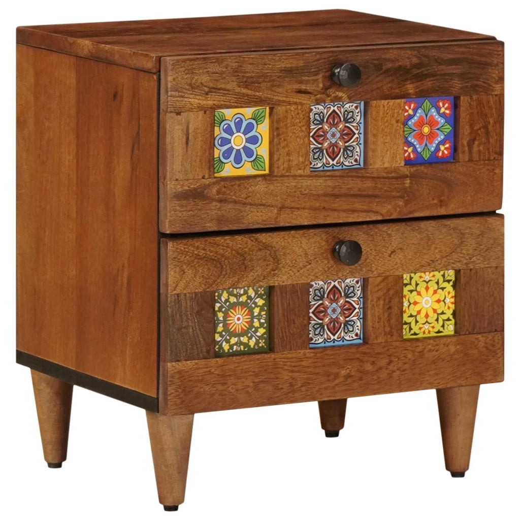 Armadio da Notte con cassetto Marrone 40 x 33 x 46 cm 4018222