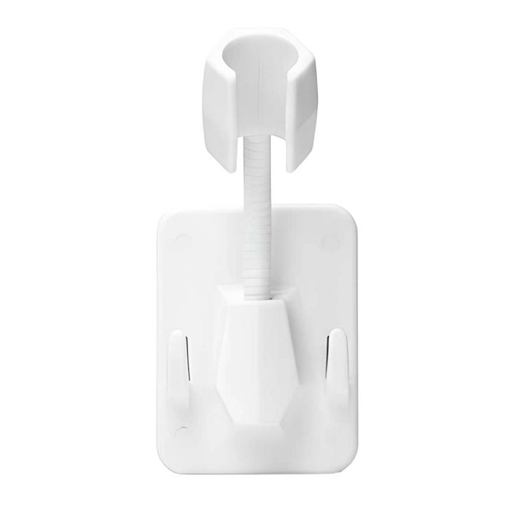 Supporto per Doccia senza Perforazione Fissaggio Adesivo Orientabile 360° Bianco Avizar