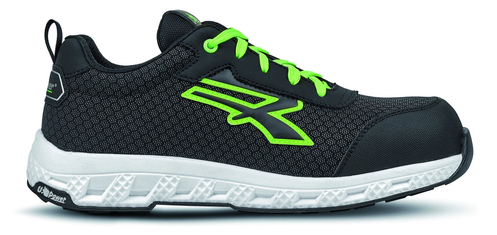 U-Power SCARPE ANTINFORTUNISTICA BASSE S3S CI HI HRO FO SR RED EGO MITCH ESD Col.Grigio/Verde Mis.42