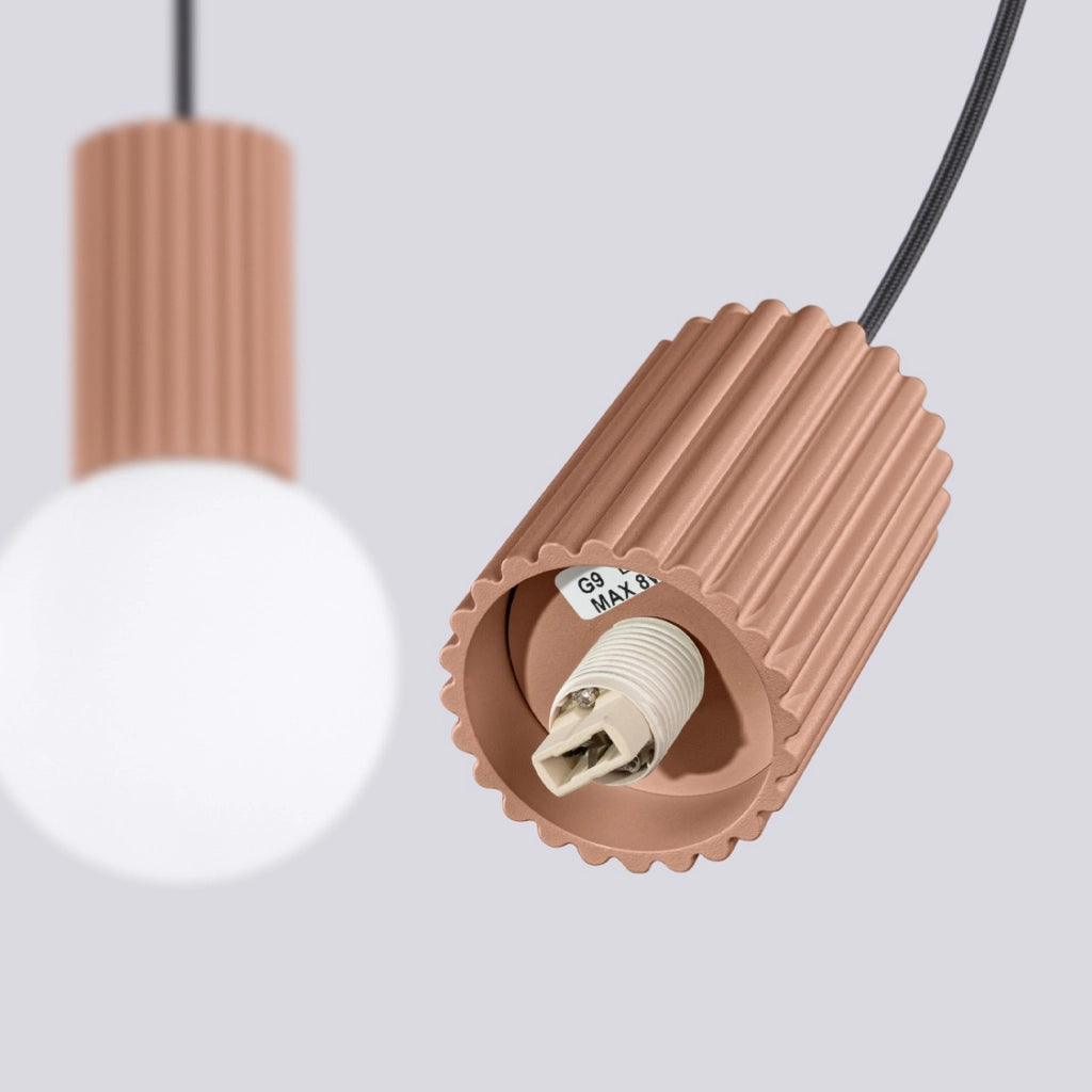 Lampada a sospensione HALO 2L mocca