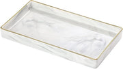 Scatola di gioielli in marmo - Organizzatore decorativo - 1 pezzo - Bianco - Ceramica