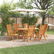Set da Pranzo per Giardino 7 pcs Marrone 3375729