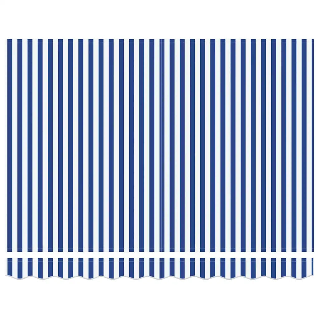 vidaXL Tenda Retrattile Blu e Bianco 250x200 cm Tessuto
