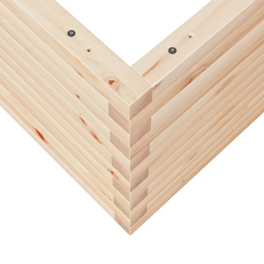 Fioriera da Giardino 50x50x45,5 cm in Legno Massello di Pino 847243