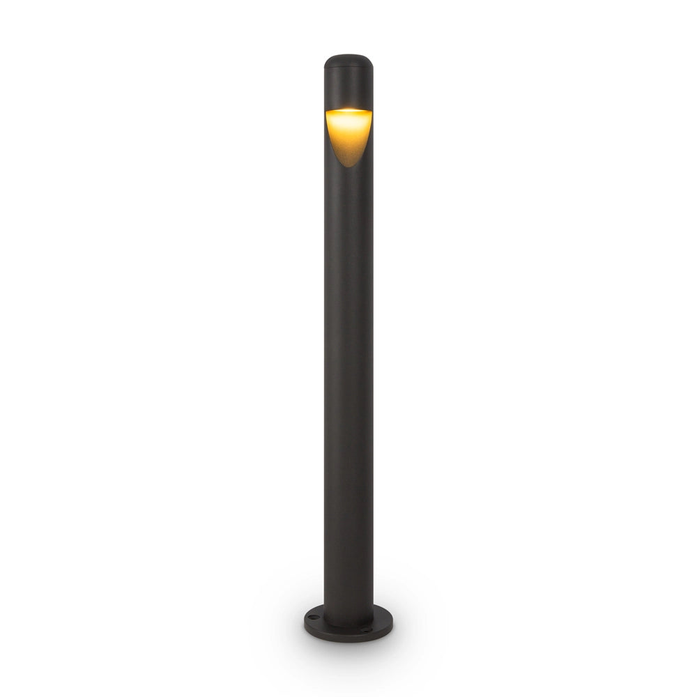 Lampada Da Terra Moderna Da Esterno Metallo Grafite Luce Led 5W Ip65