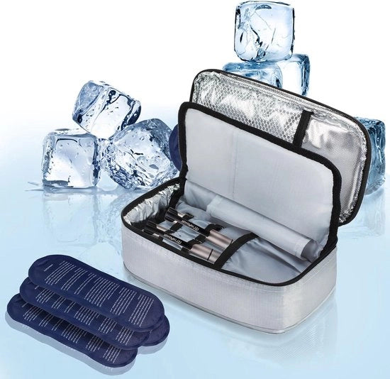 Contenitore per il raffreddamento di insulina - siringhe e medicinali per diabete - 4 contenitori di raffreddamento