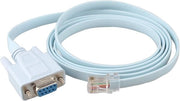 Adattatore RJ45 a RS232 DB9 9-Pin porta seriale femmina a maschile Cat5 Ethernet LAN console rotativa cavo interruttore linea 4,6Ft/1,4M