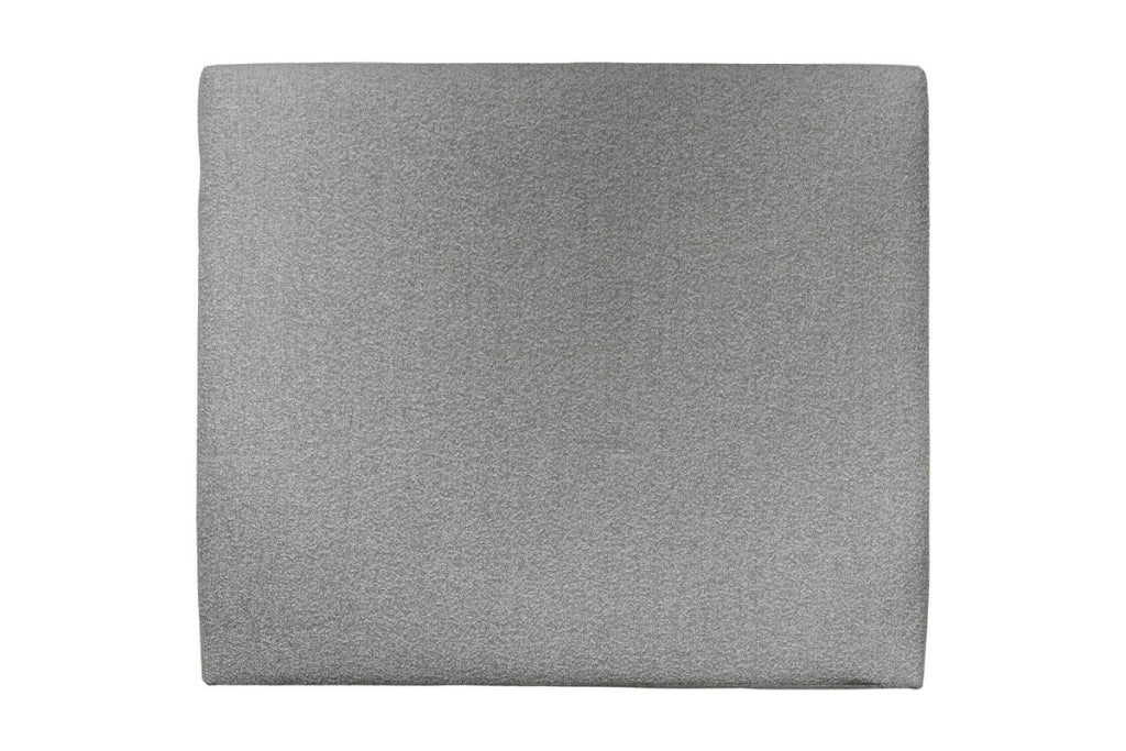 Testiera in tessuto bouclé grigio liscio L180 cm