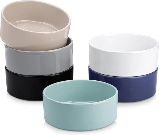 Insalatiere 680 ml set di 6 piatti di ceramica per zuppe piatti da dessert piatti per tavola elettrica magnetron resistente multicolore