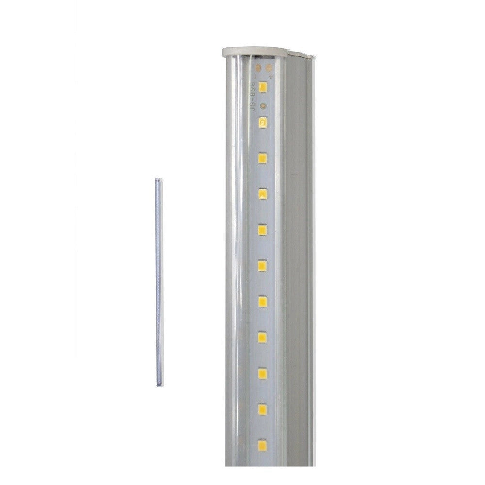 Trade Shop - Sottopensile Led Smd Trasparente Reglette Plafoniera 120cm 21w 6500k 3000k 4000k - -bianco Naturale      -