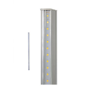 Trade Shop - Sottopensile Led Smd Trasparente Reglette Plafoniera 120cm 21w 6500k 3000k 4000k - -bianco Naturale      -