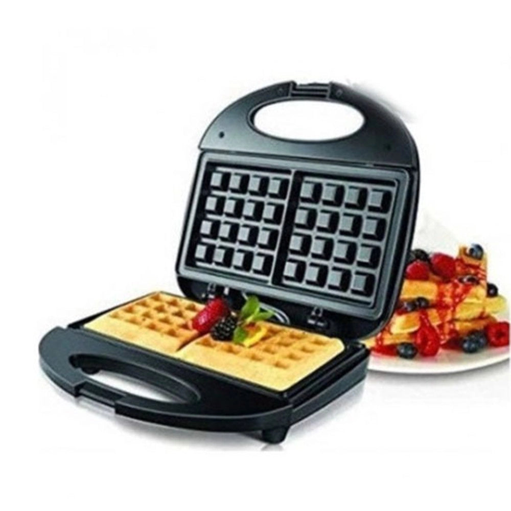Trade Shop - Piastra Per Waffle Colazione 900w Riscaldamento Rapido Con Piastre Intercambiabili Q-hb22 -