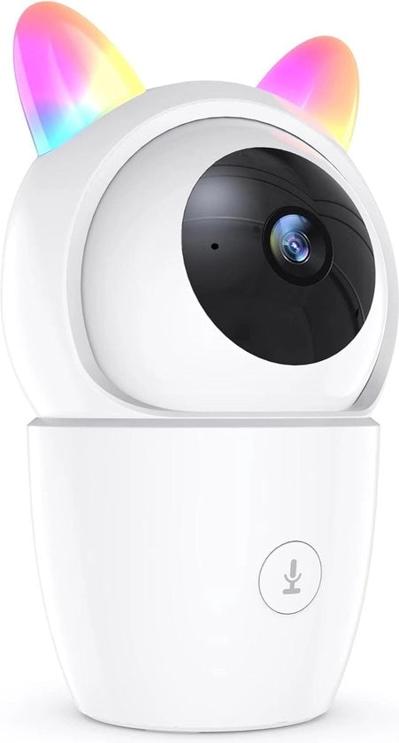 Monitor per bambini con camera 2K Ultra HD, funzione Cry-Comfort e monitoraggio temperatura - analisi del sonno e rilevamento movimenti riconoscibili - funzione di comunicazione bidirezionale