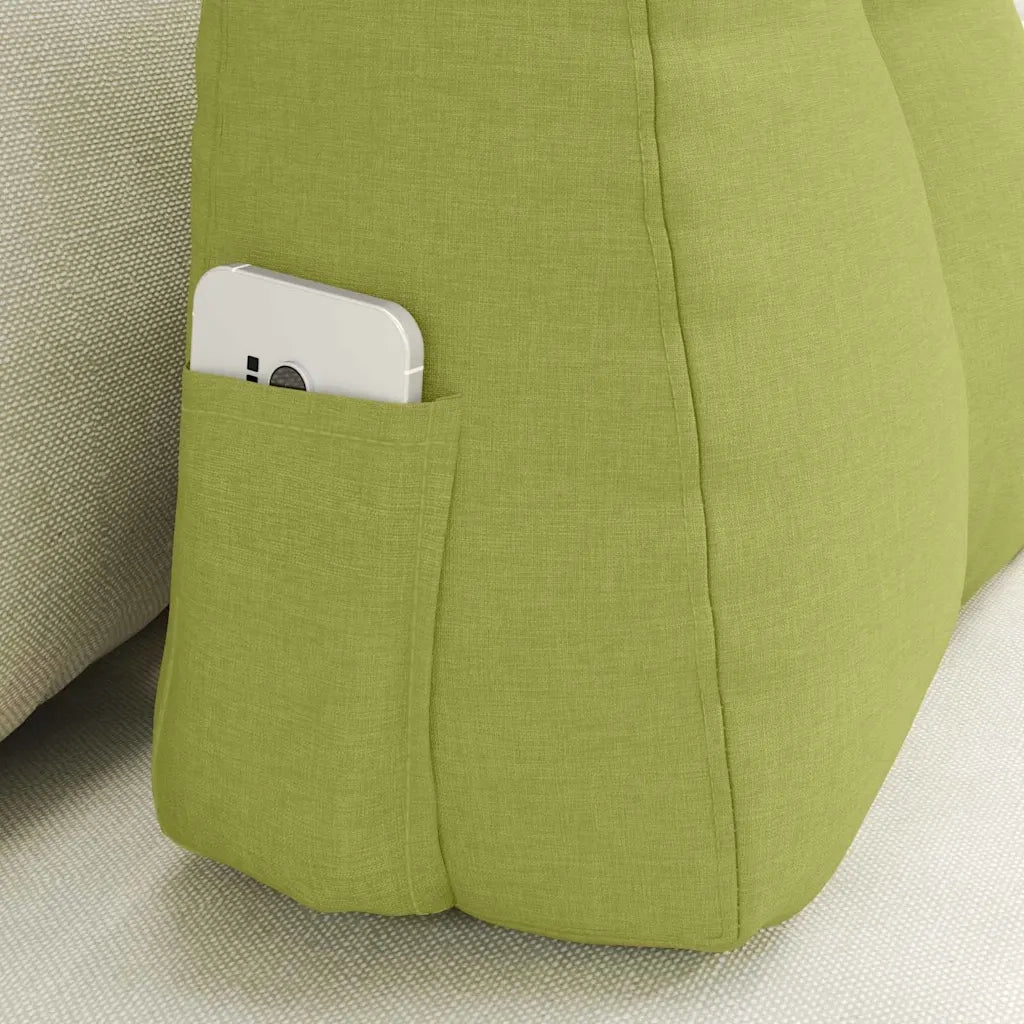 Cuscino per Schiena Verde chiaro 60 x 24 x 50 cm Tessuto 42014393