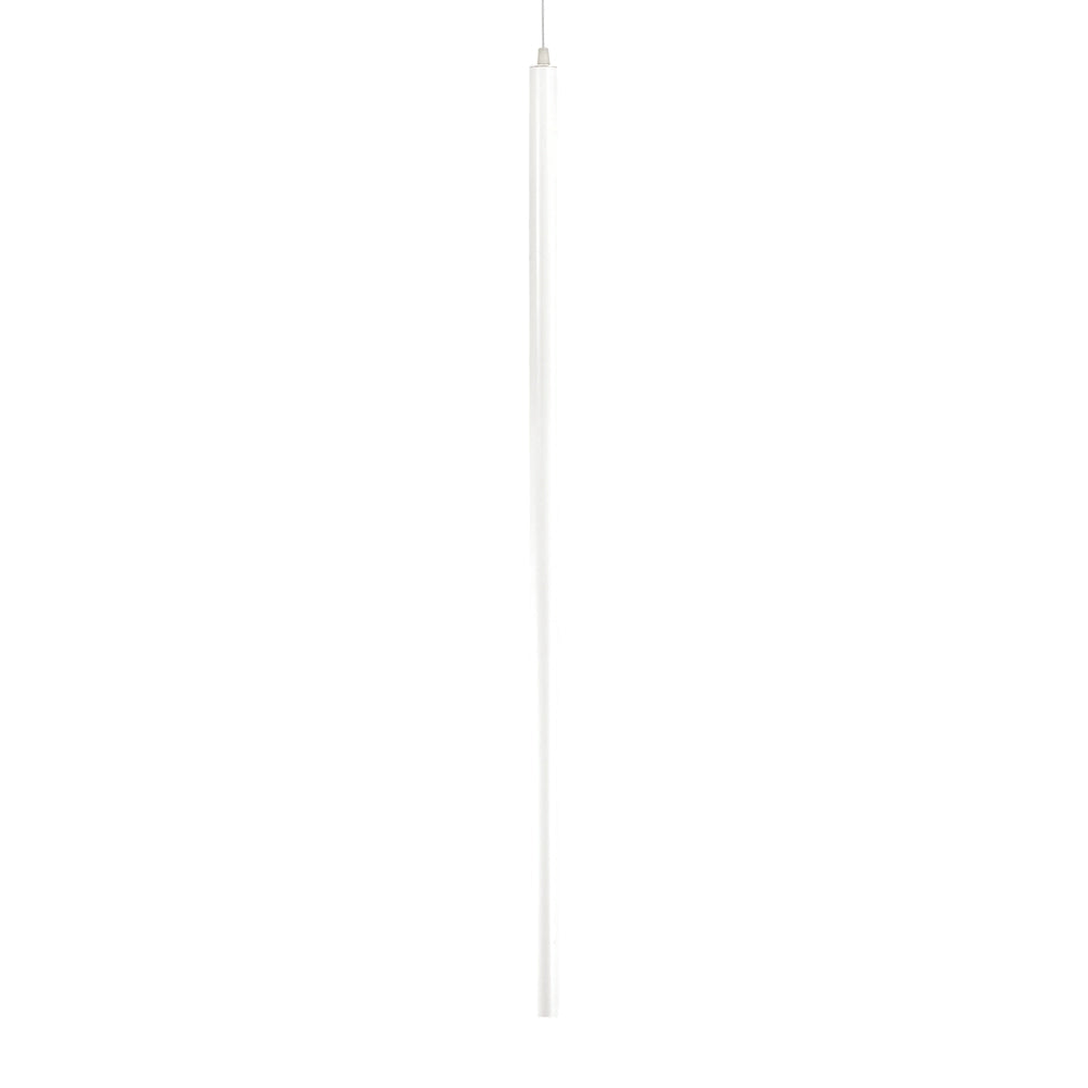 Sospensione Round Moderna Ultrathin Metallo Bianco Led 11,5W 3000K D100