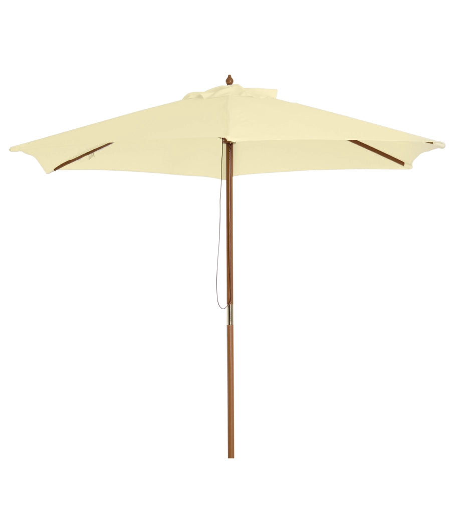 Ombrellone da giardino in legno ?250x230cm ¨C Xylo ¨C 6 varillas crema esterno