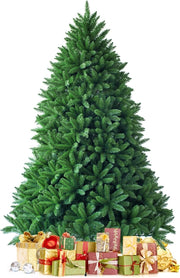 Albero di Natale 150/180/225 cm, Albero di Natale Artificiale con 600/1250/1968 Rami e Supporto in Metallo, Decorazione Natalizia per Casa, Ufficio e Negozio (180 CM)