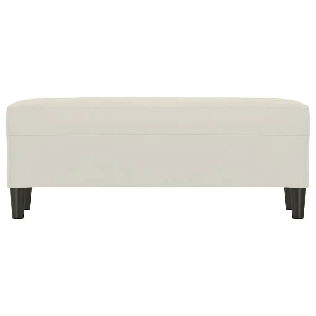 Panca crema 100x35x41 cm in Velluto 349429