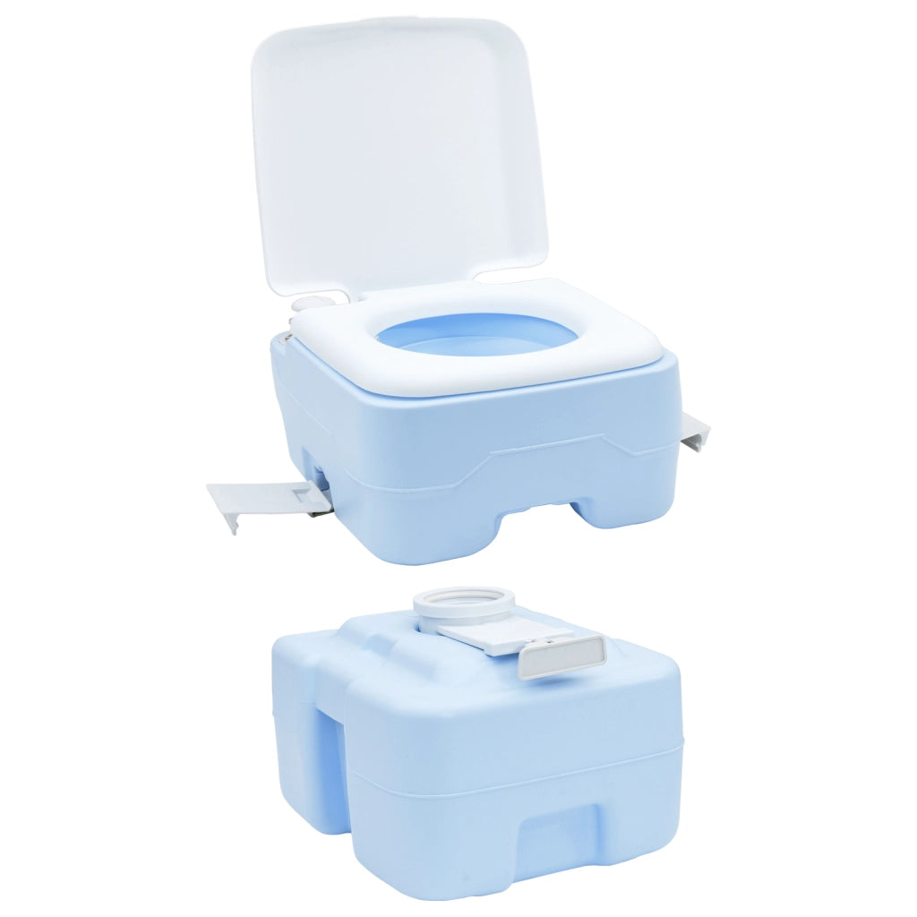 Toilette da Campeggio corpo blu chiaro + coperchio bianco NA NA NA
