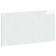 Testiera da Muro DELFT Bianco Lucido Legno ingegnerizzato 897199