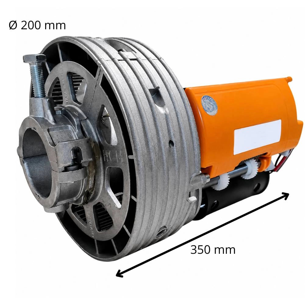 Motore centrale per serrande 170 kg con elettrofreno 230 v asse 48-68 mm