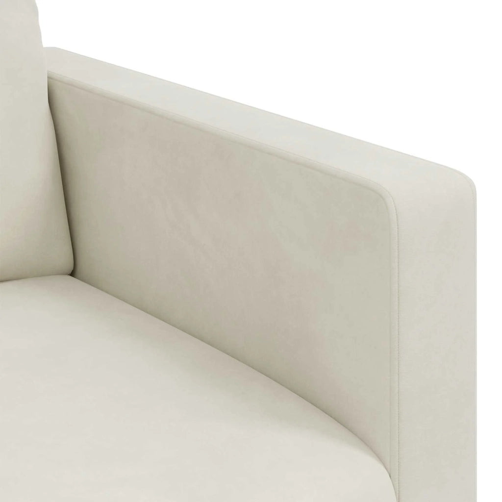 Divano Crema 78 x 78 x 80 cm Velluto