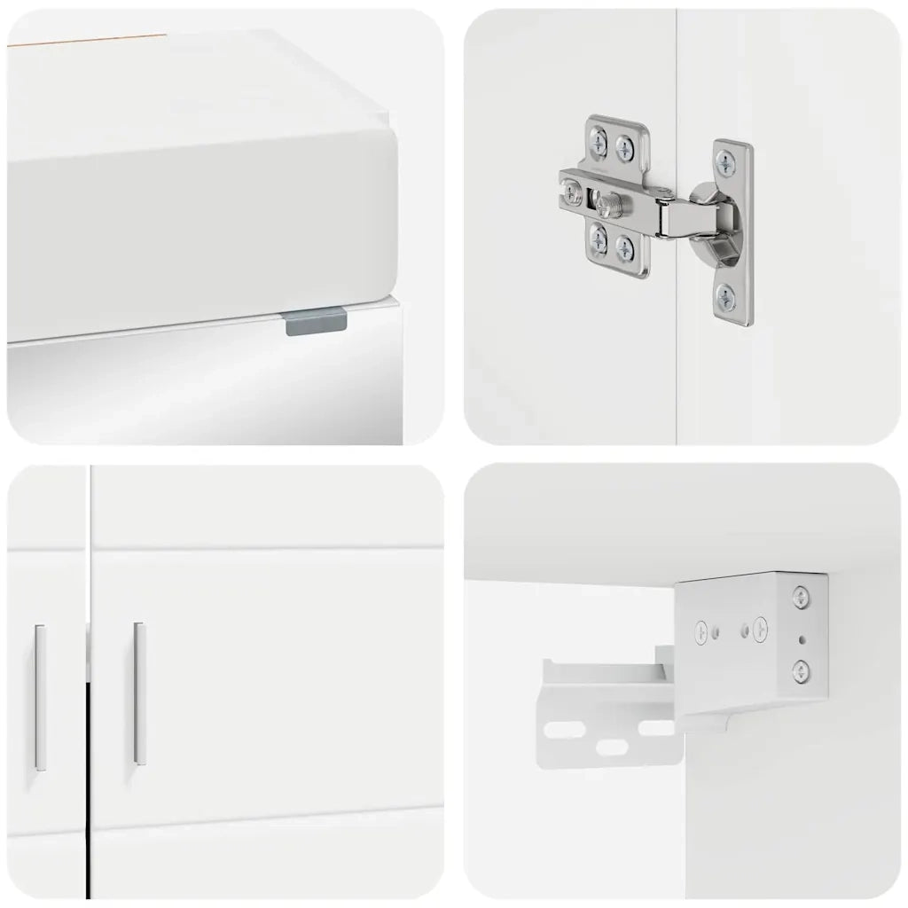 Set di mobili per il bagno TULUM 4 pcs Bianco 60 x 34 x 63 cm 3398044