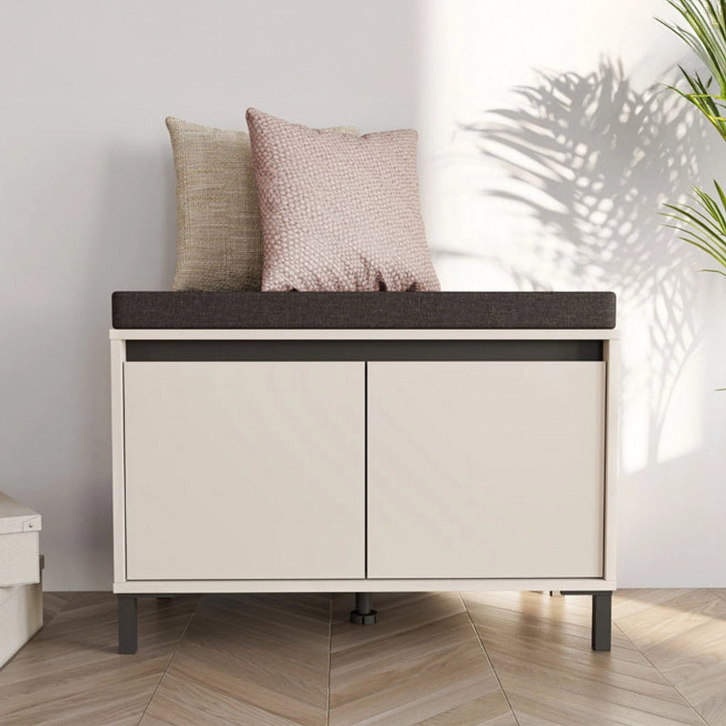 Force, Mobile da Ingresso un Ripiano, 80x40x57h cm Bianco Crema